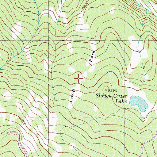 Topographic Map of Long Park, CO