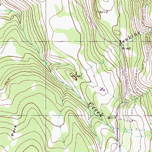 Topographic Map of Jenkins Creek, CO