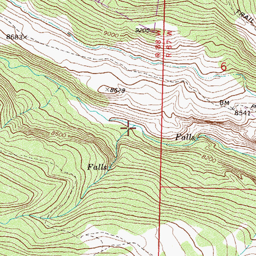 Topographic Map of Cross Creek, CO