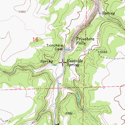 Topographic Map of Eastside Spring, CO