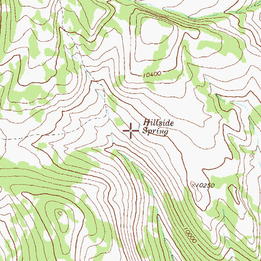 Topographic Map of Hillside Spring, CO