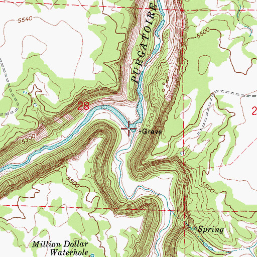 Topographic Map of Trinchera Creek, CO