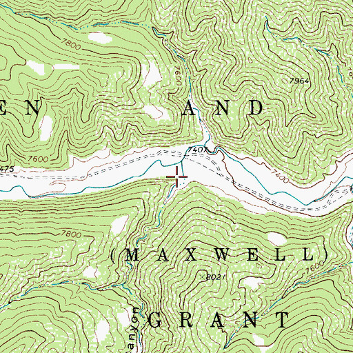 Topographic Map of Leon Canyon, CO