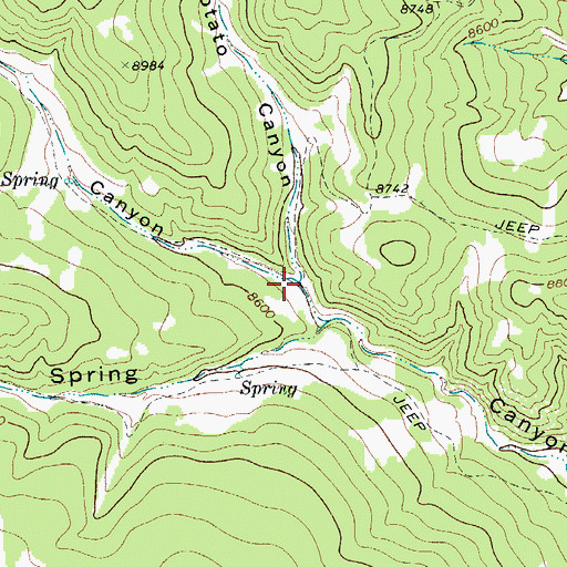 Topographic Map of Potato Canyon, CO