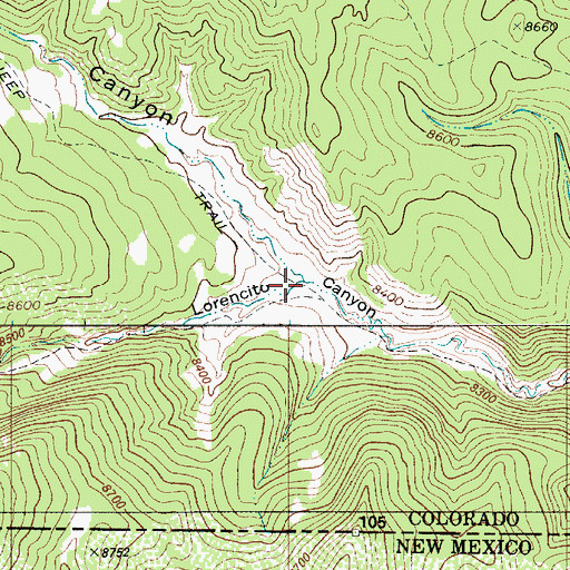 Topographic Map of Spring Canyon, CO