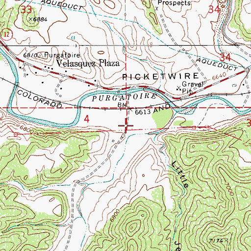Topographic Map of Lorencito Canyon, CO