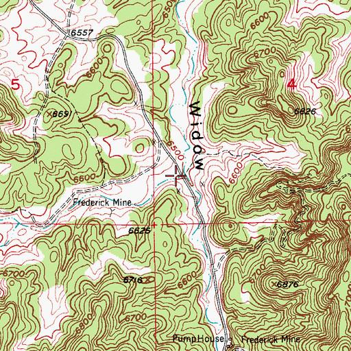 Topographic Map of Rita Canyon, CO
