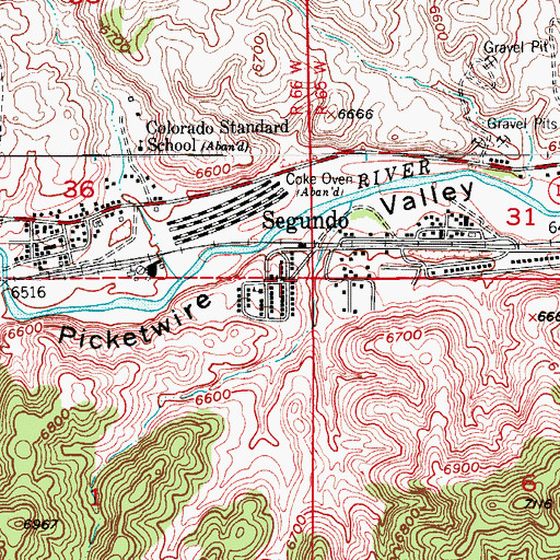 Topographic Map of Sequndo, CO