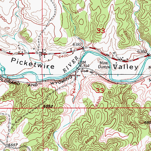 Topographic Map of Widow Woman Canyon, CO