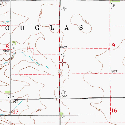Topographic Map of Pony Post Office (historical), IA