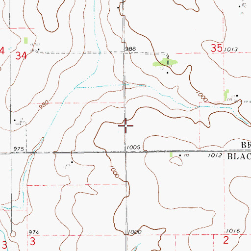 Topographic Map of Immanuel Lutheran Church, IA