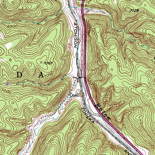 Topographic Map of Gallinas Creek, CO