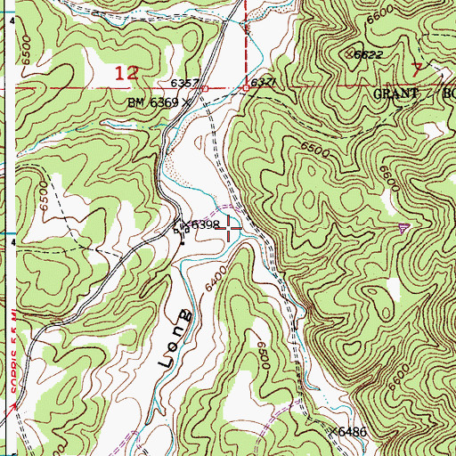 Topographic Map of Saruche Canyon, CO