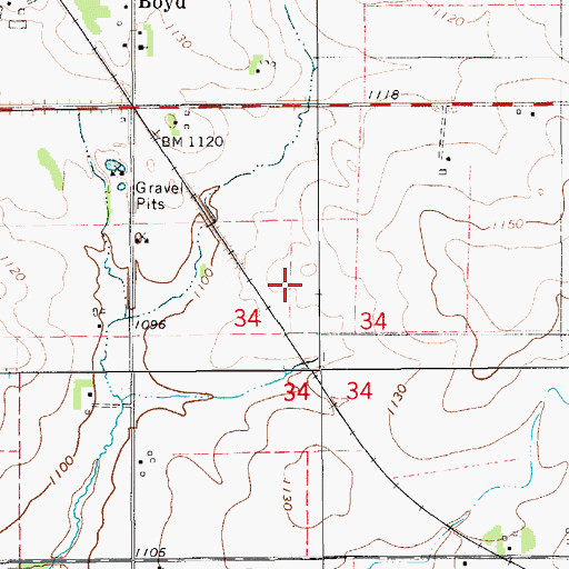 Topographic Map of Schroeder, Herman and Hilda Preserve, IA