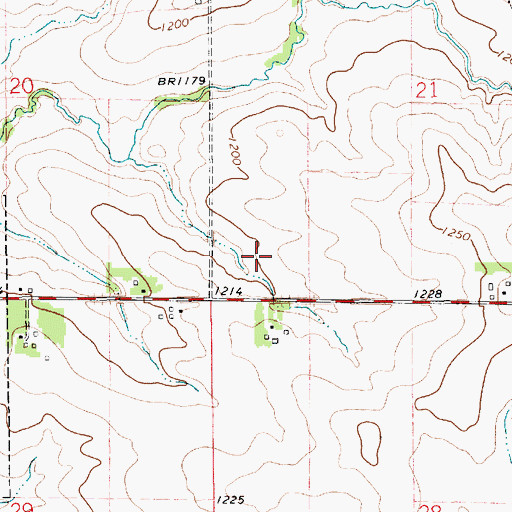 Topographic Map of Joachim Prairie, IA