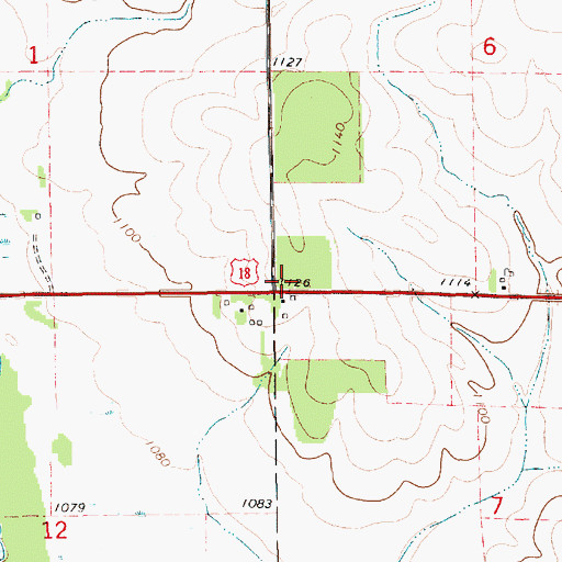 Topographic Map of Jenn Timber Park, IA