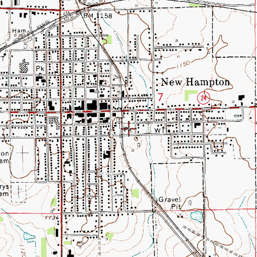 Topographic Map of Stoltz Park, IA