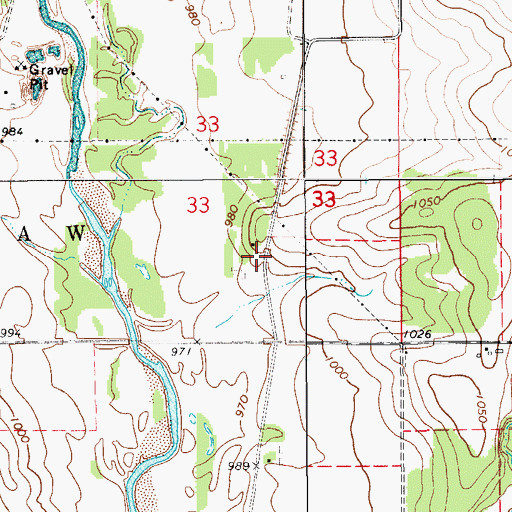 Topographic Map of River Ranch Camping, IA