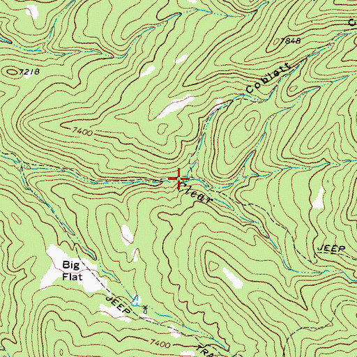 Topographic Map of Coblett Canyon, CO
