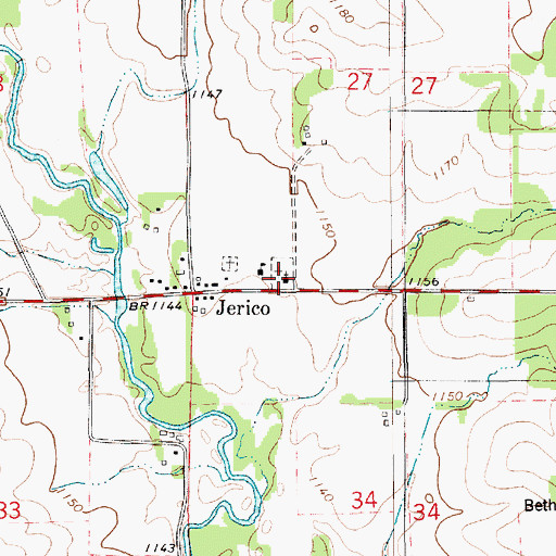 Topographic Map of Saint Patricks Catholic Cemetery, IA