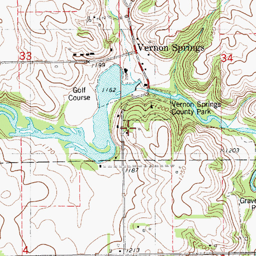 Topographic Map of Murray Wildlife Area, IA
