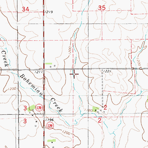 Topographic Map of Taylor Pond Park, IA