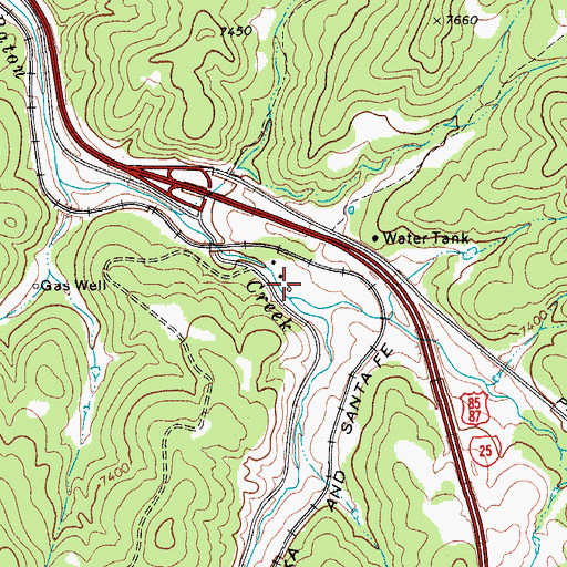 Topographic Map of McBride Creek, CO