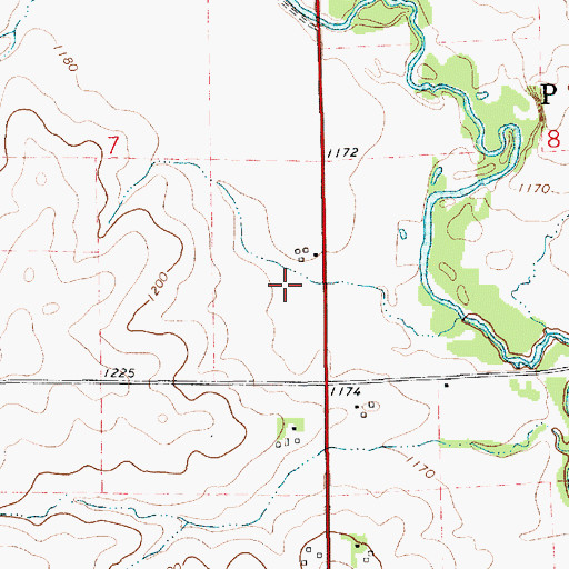 Topographic Map of Sturgis Post Office (historical), IA
