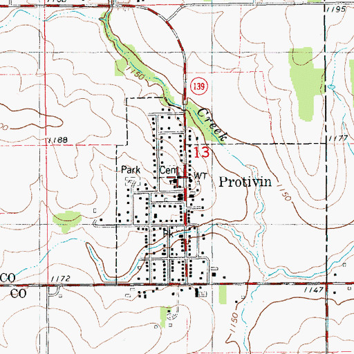 Topographic Map of Trinity Catholic School, IA