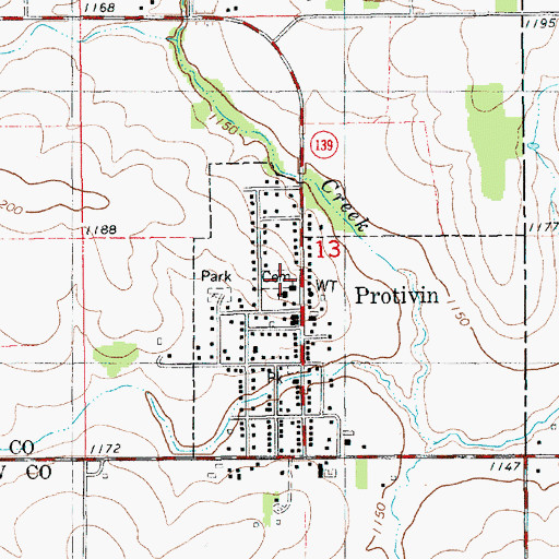 Topographic Map of Holy Trinity Cemetery, IA