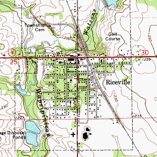 Topographic Map of United Methodist Church, IA