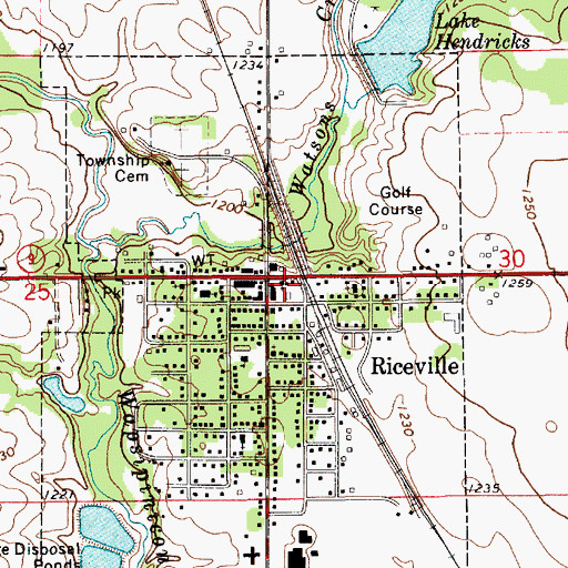 Topographic Map of Congregational Church, IA