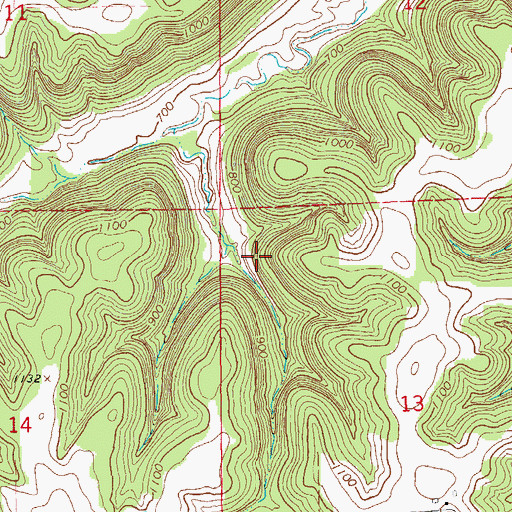 Topographic Map of Lansing Wildlife Management Area, IA