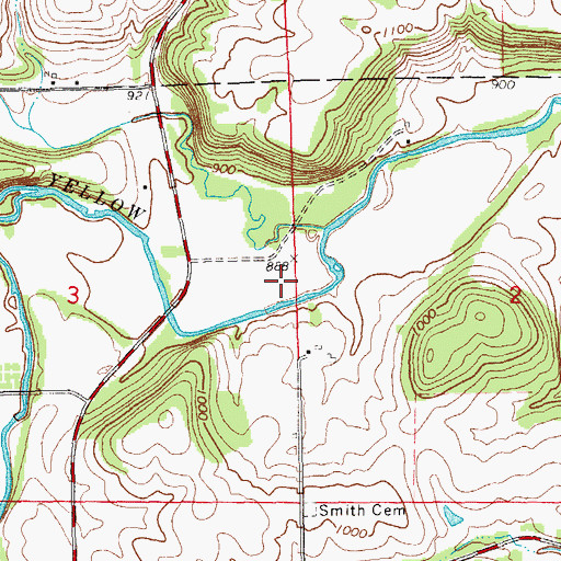 Topographic Map of Myron Post Office (historical), IA