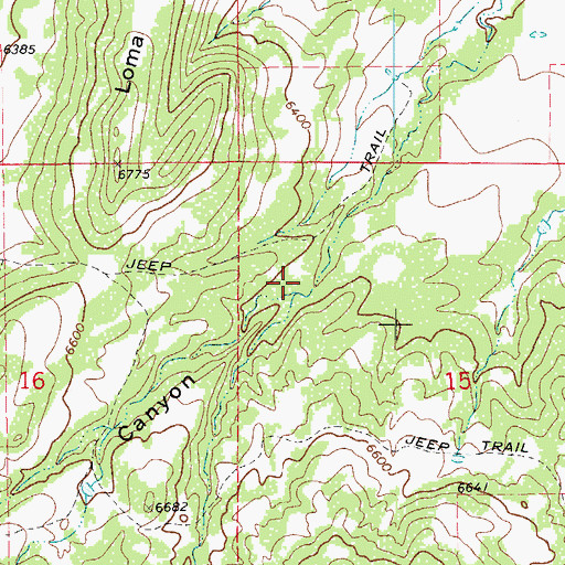 Topographic Map of Snyder Canyon, CO
