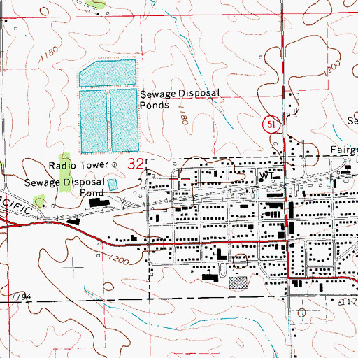 Topographic Map of Clinton Meyer Park, IA