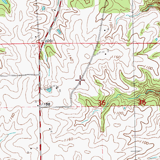 Topographic Map of Cummings Plot, IA