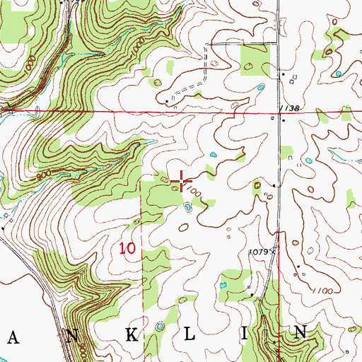 Topographic Map of Bailey Plot, IA