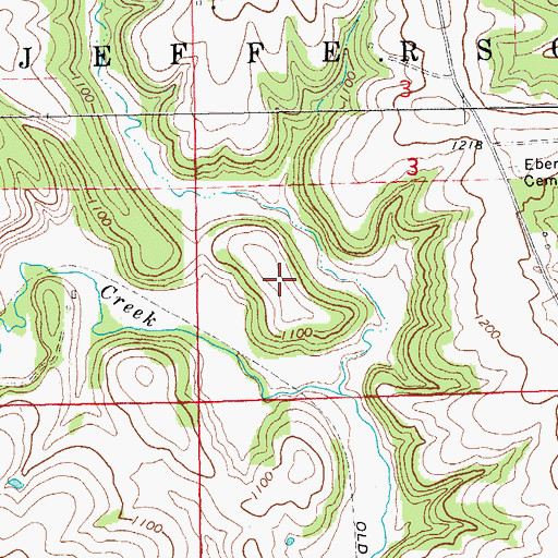 Topographic Map of Nelson Plot, IA