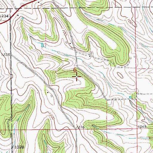 Topographic Map of Roese Plot, IA