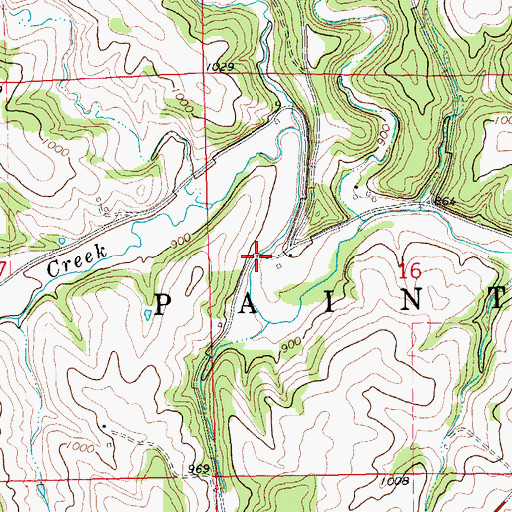 Topographic Map of Monsrud Bridge, IA