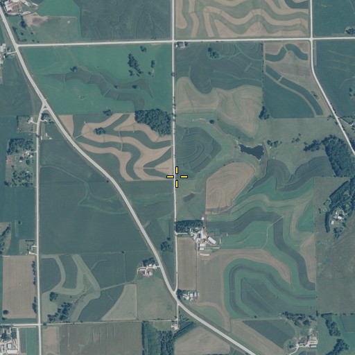 Aerial/Satellite Image of Dundee Plot, IA