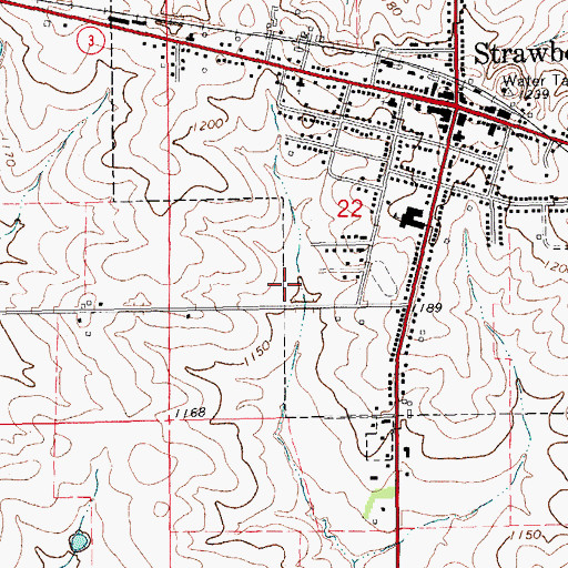 Topographic Map of Community Bible Church, IA