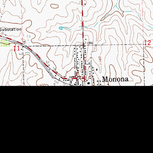 Topographic Map of Family Dentistry Associates Center, IA