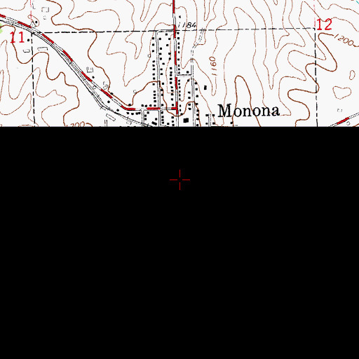 Topographic Map of Elkader Medical Associates Office, IA