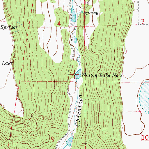 Topographic Map of Walton Lake Number 2, CO
