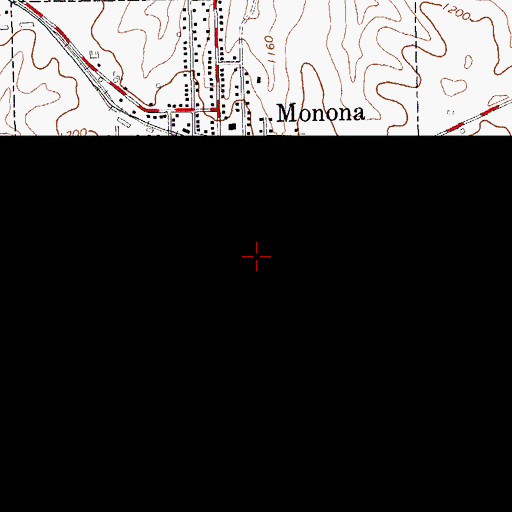 Topographic Map of Saint Paul Lutheran Church, IA
