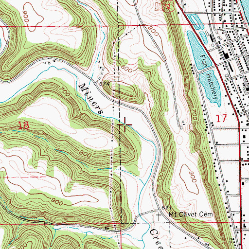 Topographic Map of Guttenberg City Park, IA
