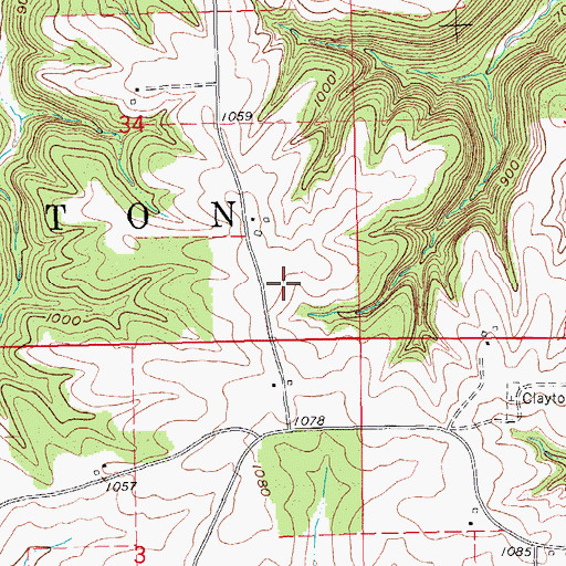 Topographic Map of J-Wood Camp Grounds, IA