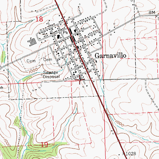 Topographic Map of First Congregational Church, IA